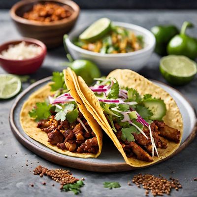 Tacos al pastor with a Japanese twist