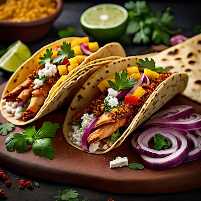 Tacos al Pastor with a Mediterranean Twist