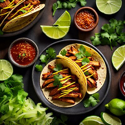 Tacos al pastor with a Vietnamese twist