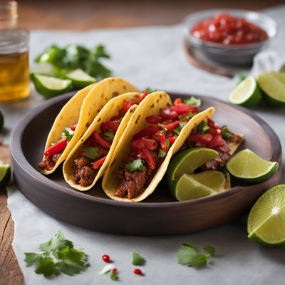 Tacos de Adobada with Pineapple Salsa