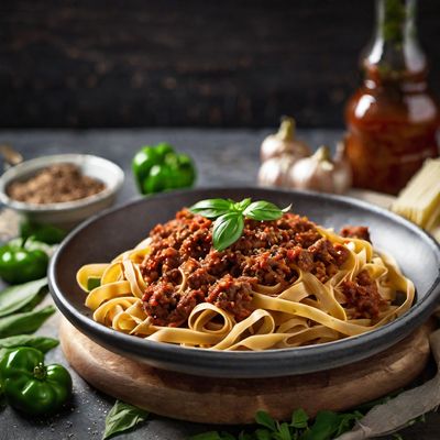 Cuban-style Tagliatelle al ragù alla Bolognese