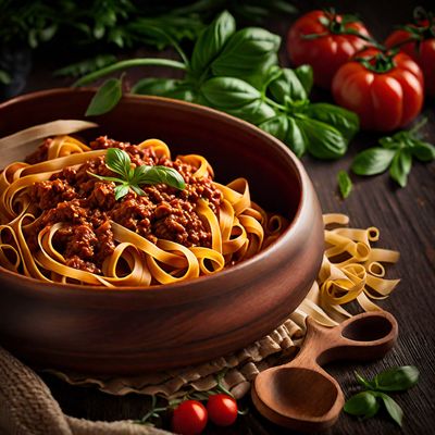 Tagliatelle al ragù alla Bolognese with a Moroccan Twist