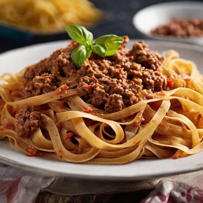 Tagliatelle al ragù alla Bolognese - Peruvian Style