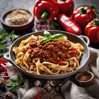 Tagliatelle al ragù alla Bolognese - Peruvian Style