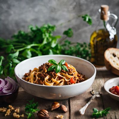 Vegan Tagliatelle al Ragù alla Bolognese