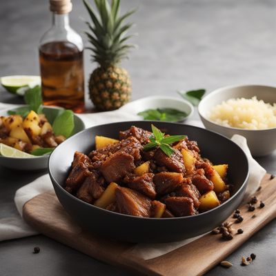 Talunan Adobo with Pineapple