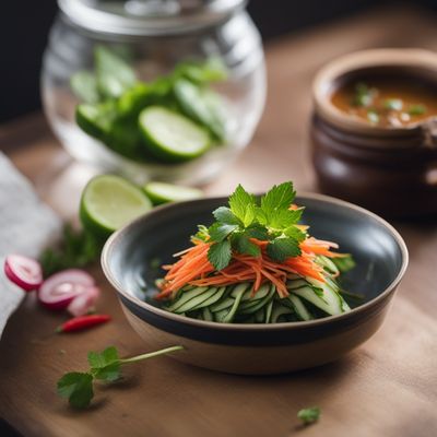 Tatar-style Bánh mì chả lụa