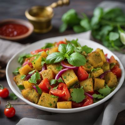 Telugu-style Tomato Pachadi Panzanella