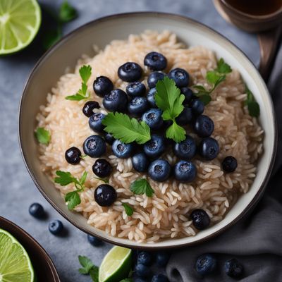 Thai Blueberry Coconut Rice