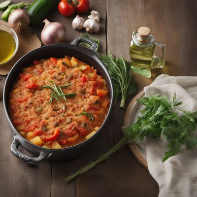 Tiella alla Silana - Italian Potato and Rice Bake