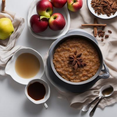 Timoleague Brown Pudding with Apple Compote