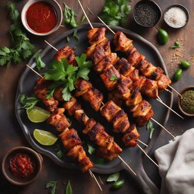 Tkemali Chicken Skewers