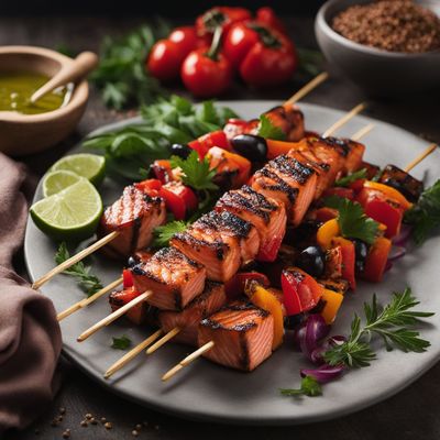 Tlingit-inspired Grilled Salmon Skewers