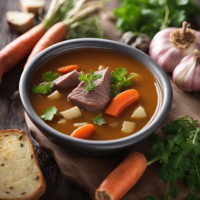 Traditional Czech Dršťková Soup