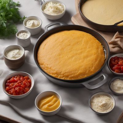 Traditional Romanian Mămăligă with Cheese and Sour Cream