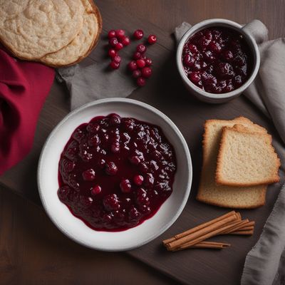 Traditional Sami Gáhkku with Lingonberry Jam