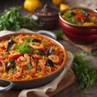 Traditional Seafood Paella