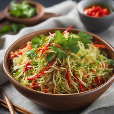 Tripuri-style Spicy Cabbage Salad