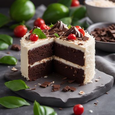 Tropical Coconut Caprese Cake