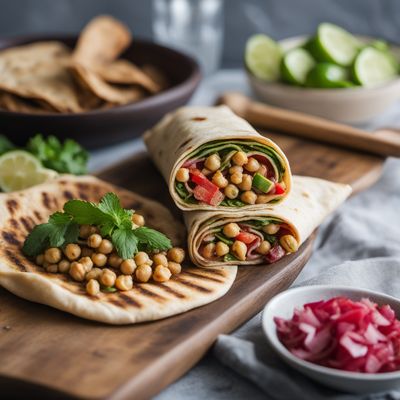 Turkish Chickpea Wrap