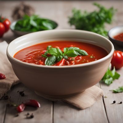 Tutmaç Çorbası - Turkish Tomato and Noodle Soup