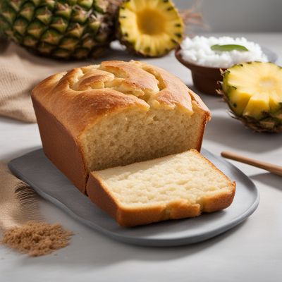 Tuvaluan Coconut Bread with Pineapple Filling