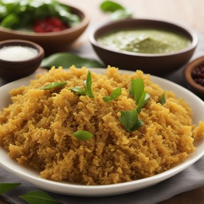 Udupi-style Crispelle with Coconut Chutney