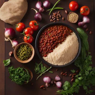 Ugandan Kikomando with Spiced Beans and Chapati