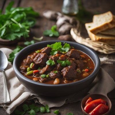 Ugandan-style Oxtail Stew with Broad Beans