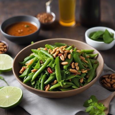 Ulam Salad with Spicy Peanut Dressing