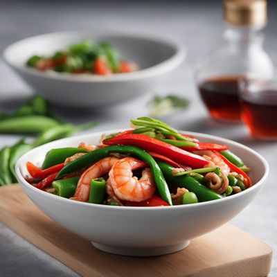 Uraró-inspired Shrimp and Vegetable Stir-Fry