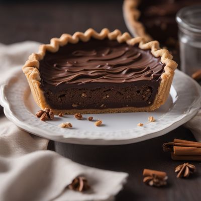 Uzbek Chocolate Walnut Tart