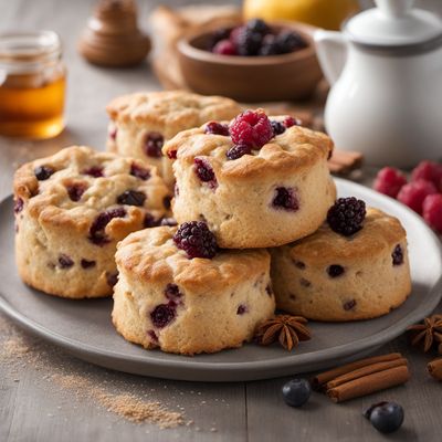 Uzbek-inspired Fruit Scones