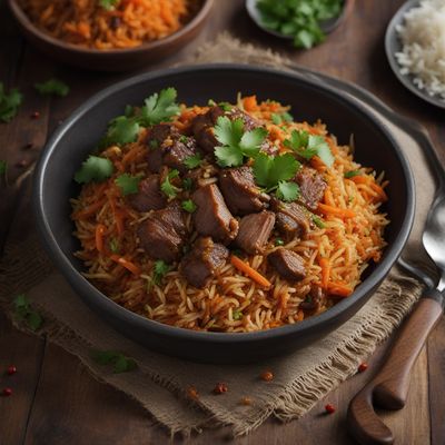 Uzbek-inspired Lamb and Rice Pilaf