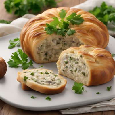 Veka Stuffed with Mushroom and Cheese