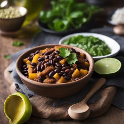 Venezuelan-style Açorda with Plantains and Black Beans