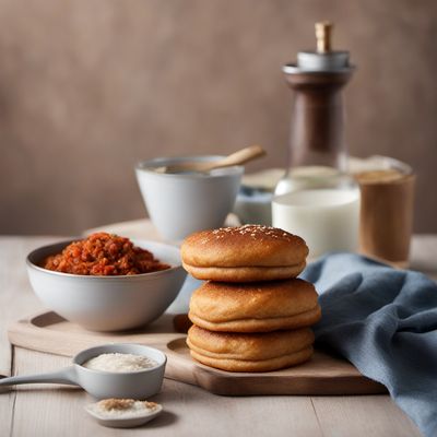 Vetkoek with Spiced Beef Filling