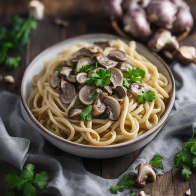 Vrtanj with Mushroom Sauce