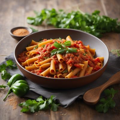 West African Style Paccheri Pasta