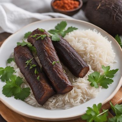 White Morcilla with Coconut Rice