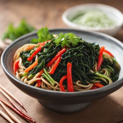 Xinjiang-style Spicy Wakame Udon