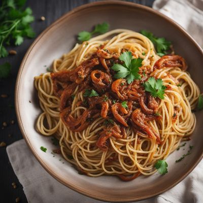 Yamal-style Spaghetti with Caramelized Squid