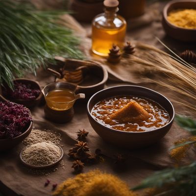 Yemeni Aseeda with Honey and Ghee