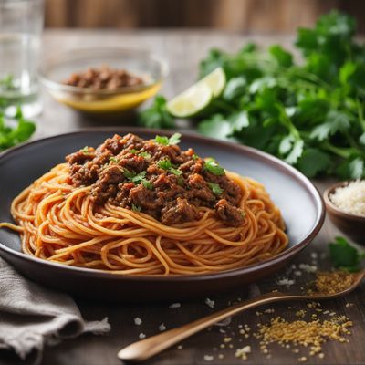 Yemeni-style Sciuè Sciuè Spaghetti