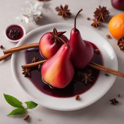 Yunnan-style Red Wine Poached Pears