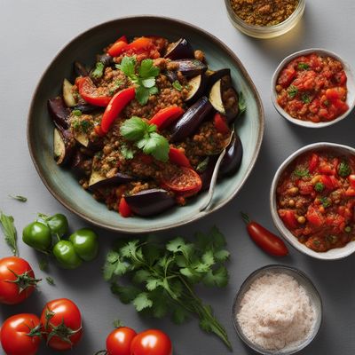 Zaalouk - Moroccan Eggplant and Tomato Salad