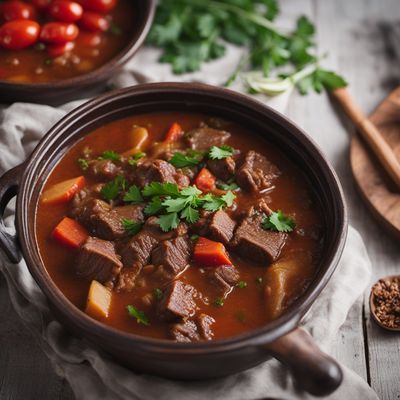 Zhal - Traditional Kazakh Meat Stew