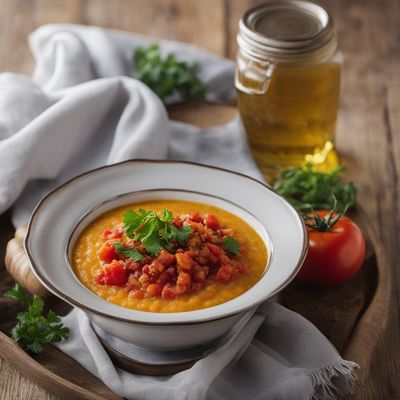 Zimbabwean Cornmeal Porridge with Tomato and Onion Relish