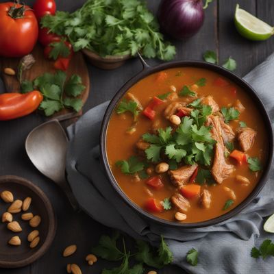 Zimbabwean Peanut Stew with Chicken and Vegetables