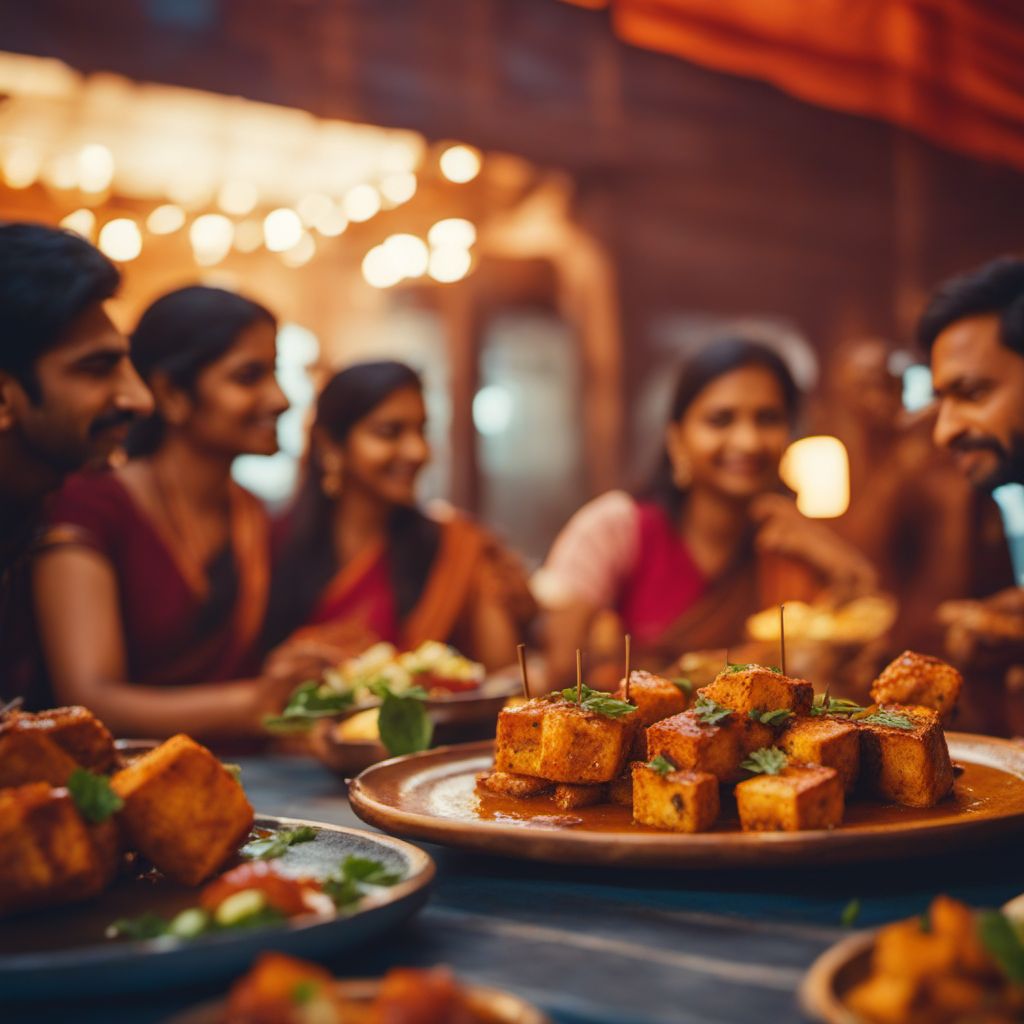 Achari paneer tikka